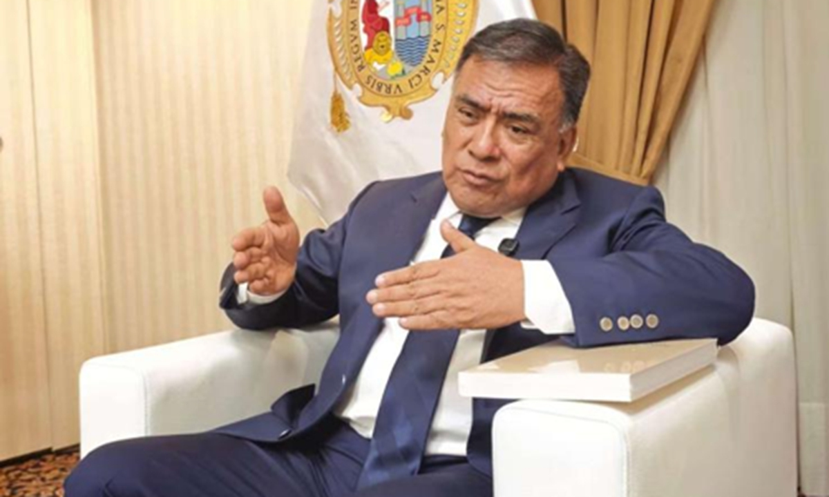 Former Peruvian prime minister Javier Velasquez