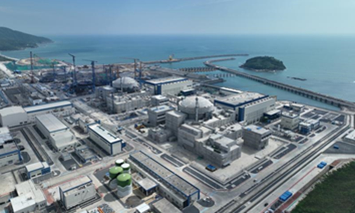 The Taipingling nuclear power project in South China's Guangdong Province. Photo: Xinhua