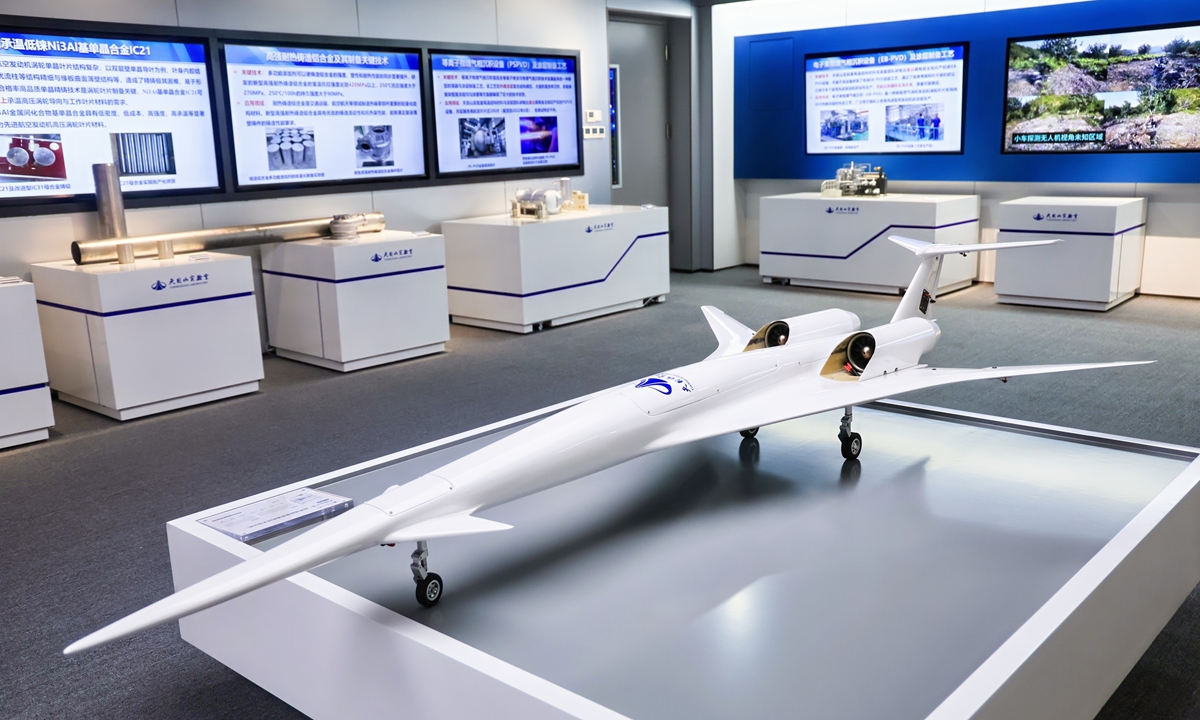 A 1:18 scale model of the TMS-10 demonstrator aircraft Photo: Courtesy of Tianmushan Laboratory