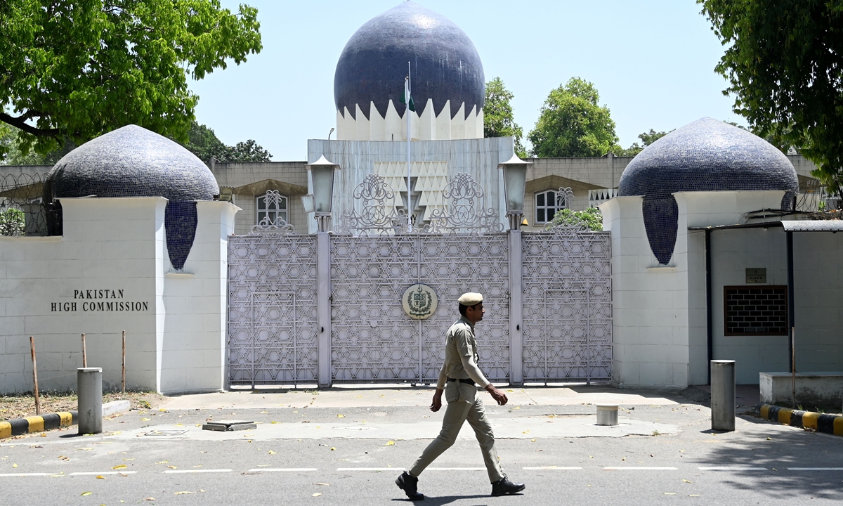 A general view of the Pakistan High Commission in New Delhi, India. Photo: VCG