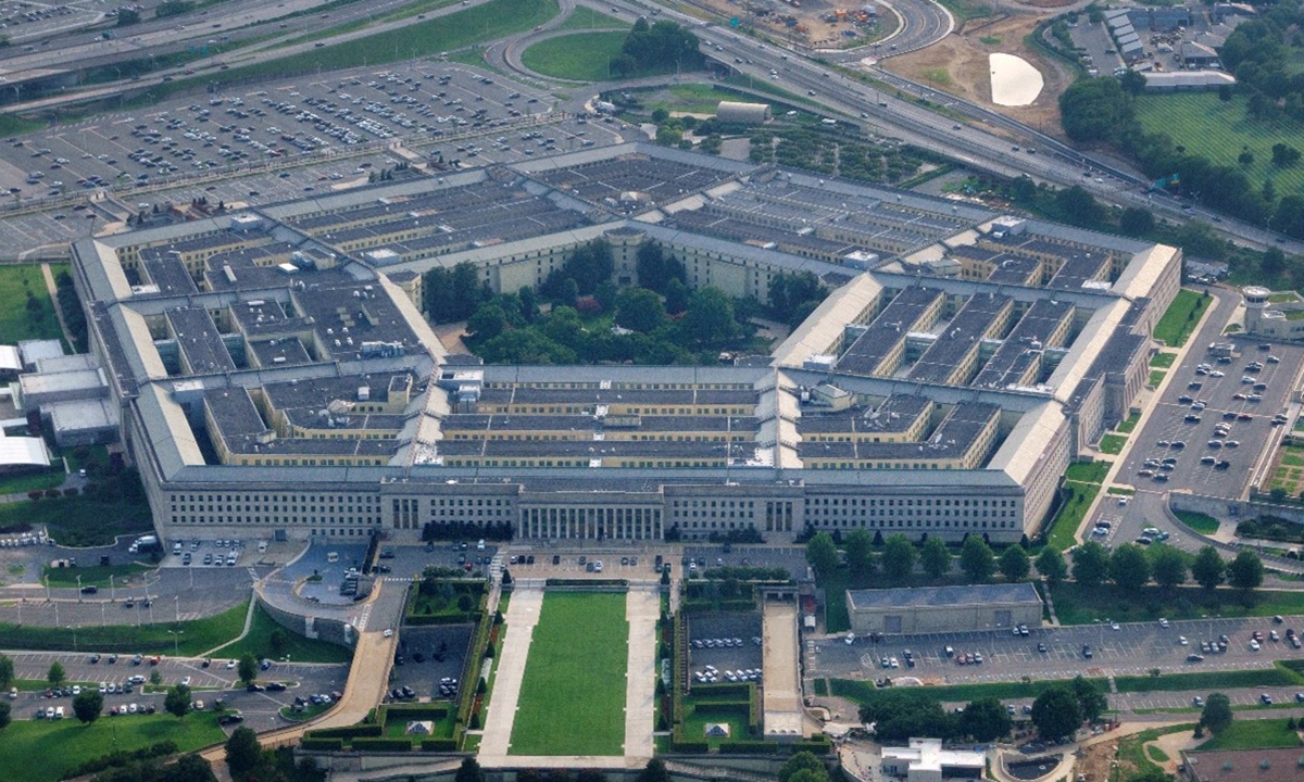 This file photo taken on December 26, 2011 shows the Pentagon building in Washington, DC. Photo: VCG