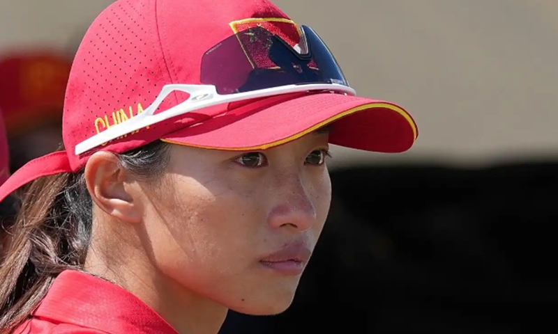 Chinese women's cricket team captain Zhu Mingyue cries after learning the result. Photo: Xinhua
