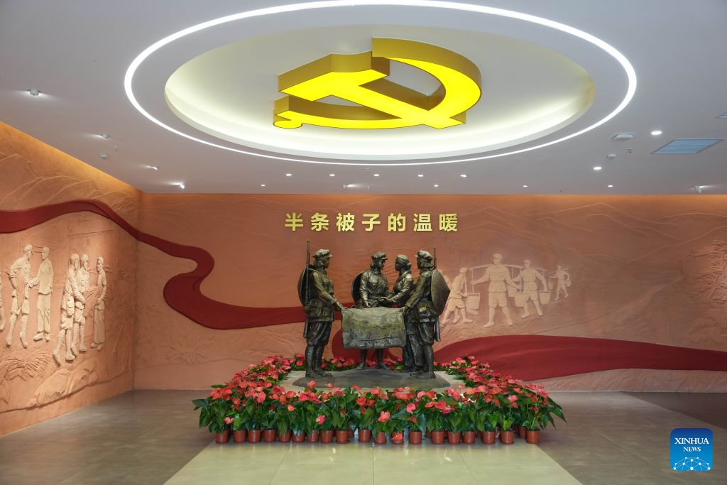 This photo taken on July 1, 2026 shows a Long March-themed memorial hall in Rucheng County, central China's Hunan Province. This year marks the 90th anniversary of the victory of the Long March by the Red Army under the leadership of the Communist Party of China. (Photo: Xinhua)