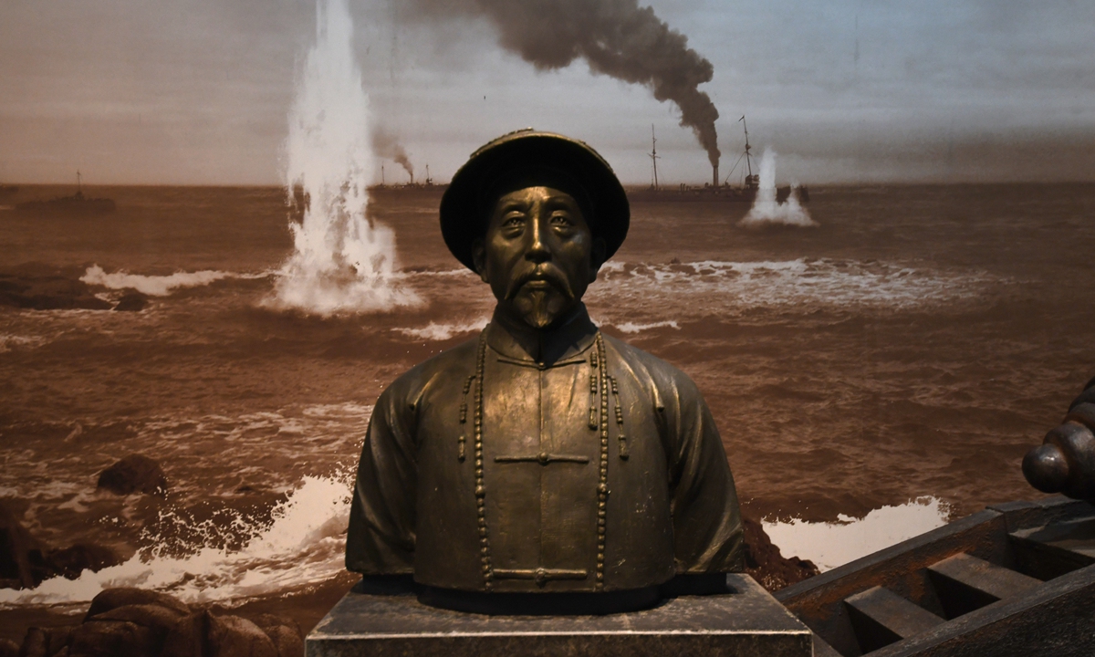 A statue of Taiwan region governor Liu Mingchuan at the Anhui Museum of Historical Notables in Hefei, East China's Anhui Province Photo: VCG