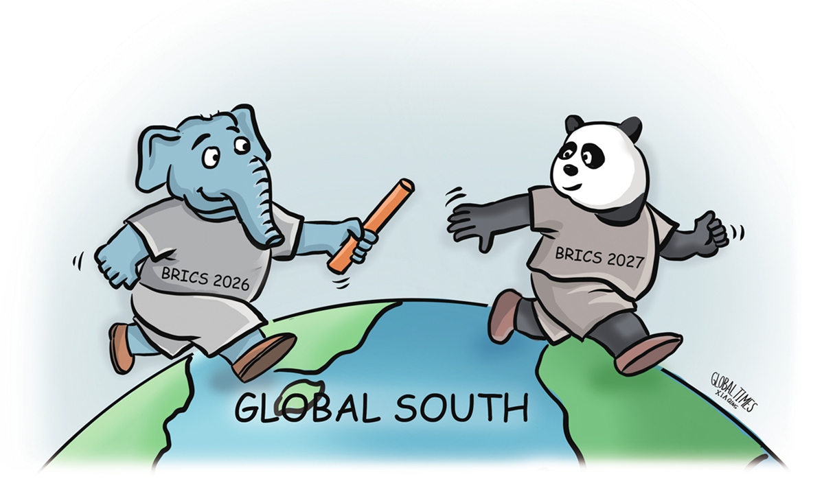 China-India cooperation Illustration: Xia Qing/GT