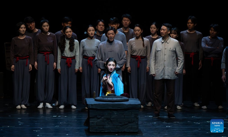 Artists perform during the 2026 Yangtze River Culture and Arts Season in Wuhan, central China's Hubei Province, Sept. 19, 2026. The 2026 Yangtze River Culture and Arts Season kicked off here on Saturday, and will run until Oct. 30. (Xinhua/Du Zixuan)