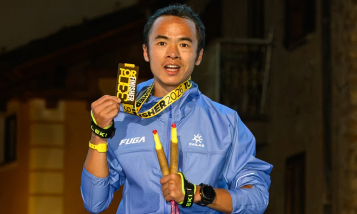 Chinese trail runner Zhao Jiaju becomes the first Chinese and non-European runner to win the grueling TOR330 