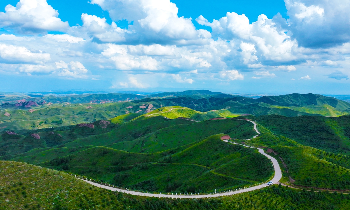 A mountain in Xingsheng township, Guyuan, Northwest China's Ningxia Hui Autonomous Region Photo: VCG