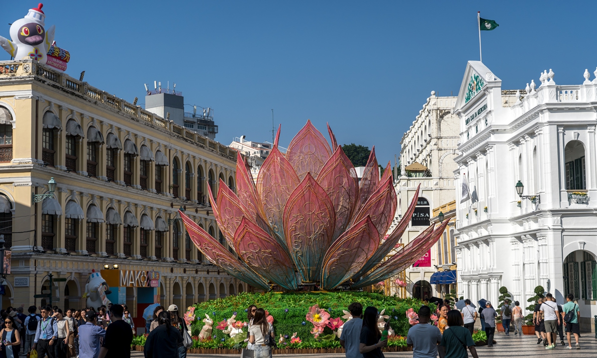 Themed lanterns are displayed in Macao Special Administrative Region, China, ahead of the Mid-Autumn Festival on September 18, 2026. Photo: IC