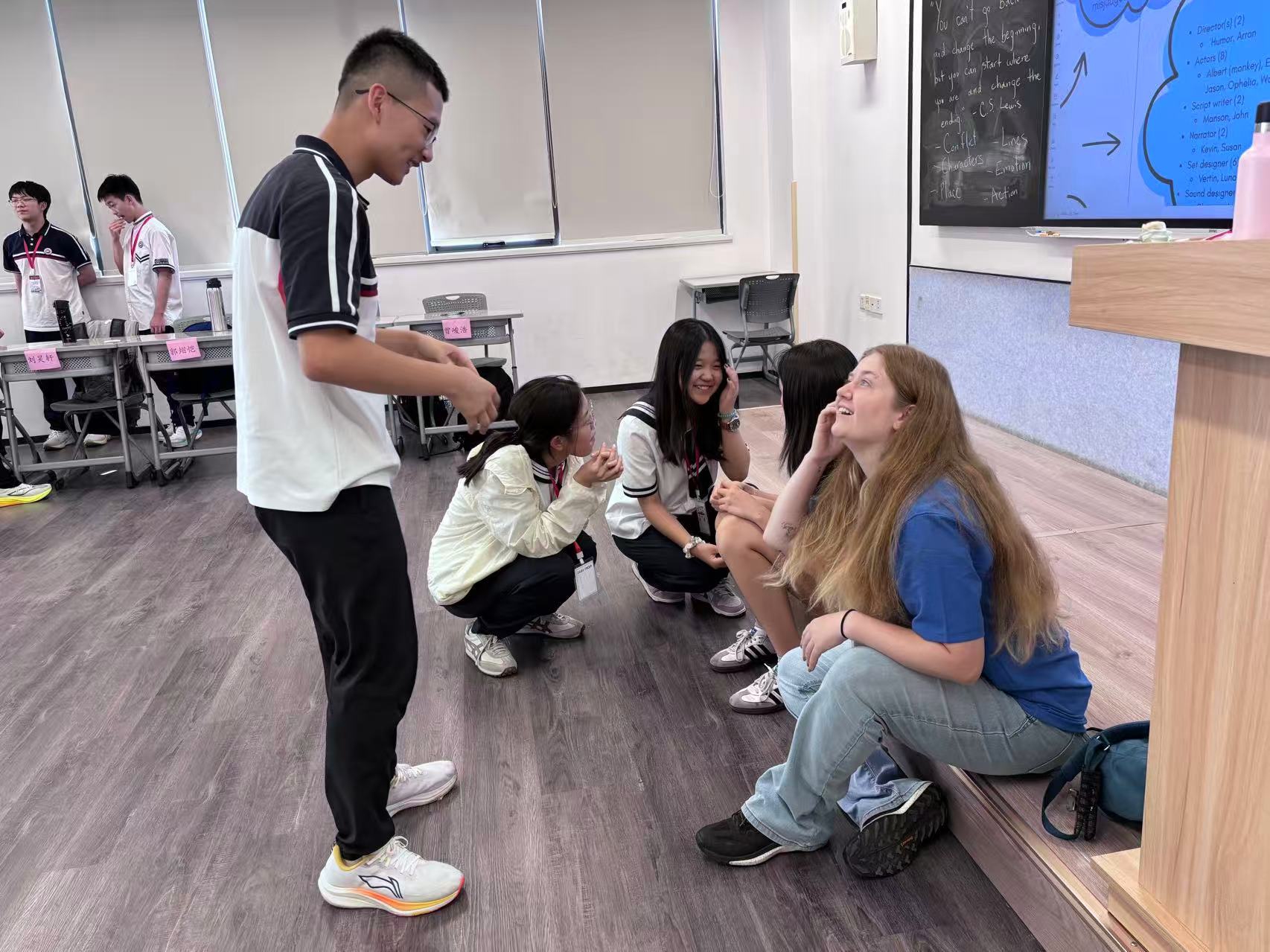 Chinese high school students stage their own performance with the guidance of American university students for the 2026 International (US-China) Youth Cultural Exchange Program in Xi'an, Shaanxi Province, on July 13, 2026. Photo: Courtesy of Wu Qin
