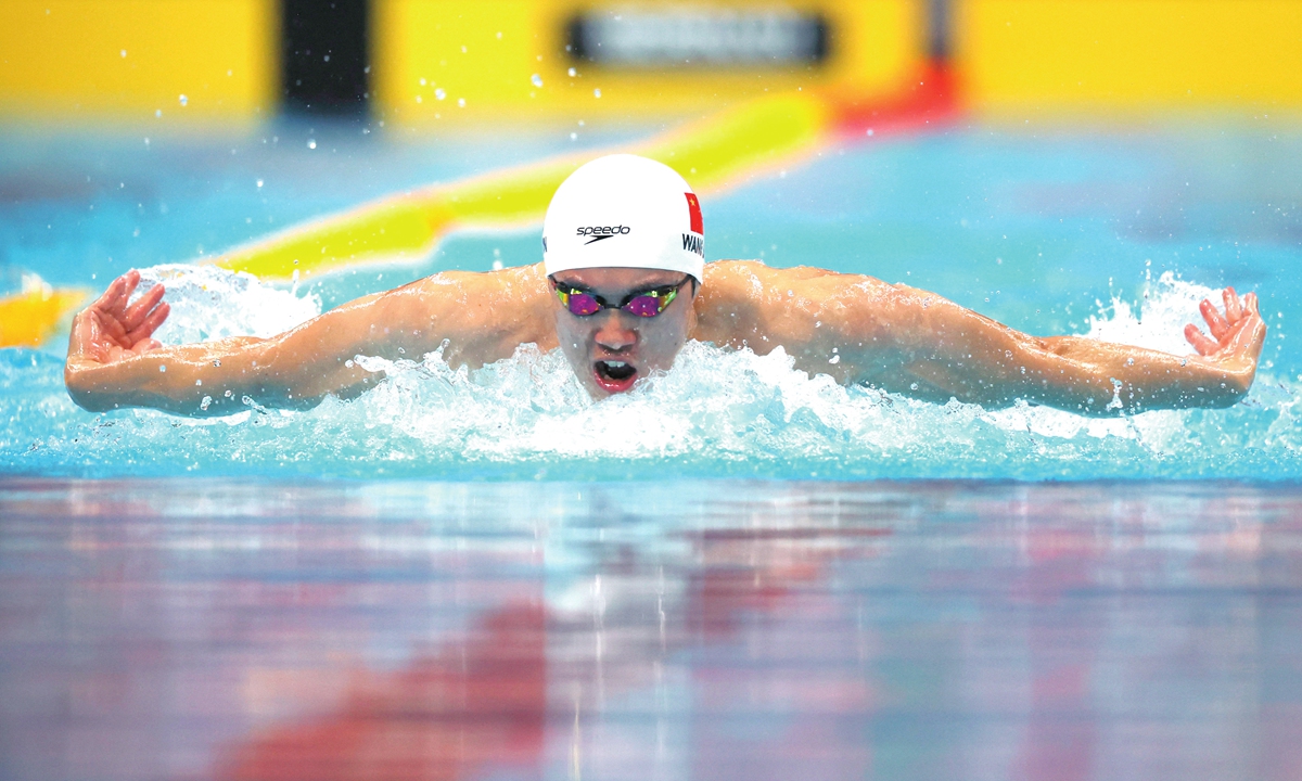 Wang Shun competes in the men's 200-meter individual medley heats at the 2026 Aichi-Nagoya Asian Games in Tokyo, Japan, on September 20, 2026. Photos: IC Photo