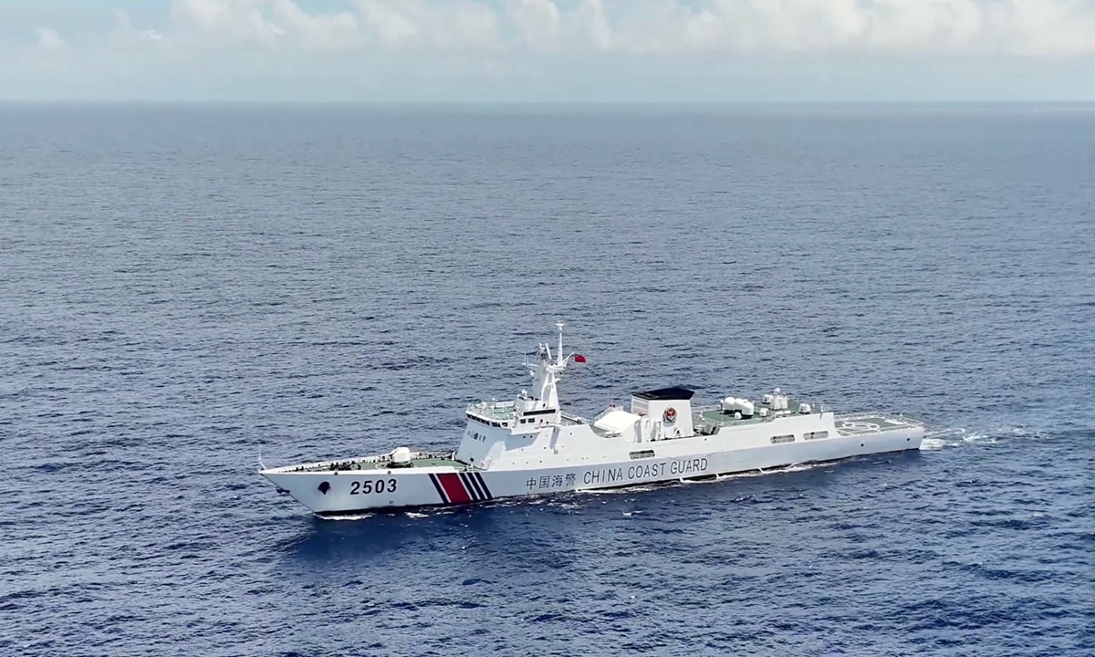 The China Coast Guard conducts patrols in waters east of Taiwan island on September 29, 2026.