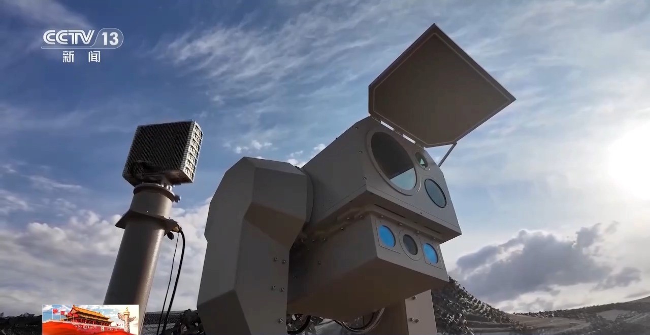 Counter-drone units of China’s People’s Liberation Army operate in combat-oriented training Photo: Screenshot of CCTV News