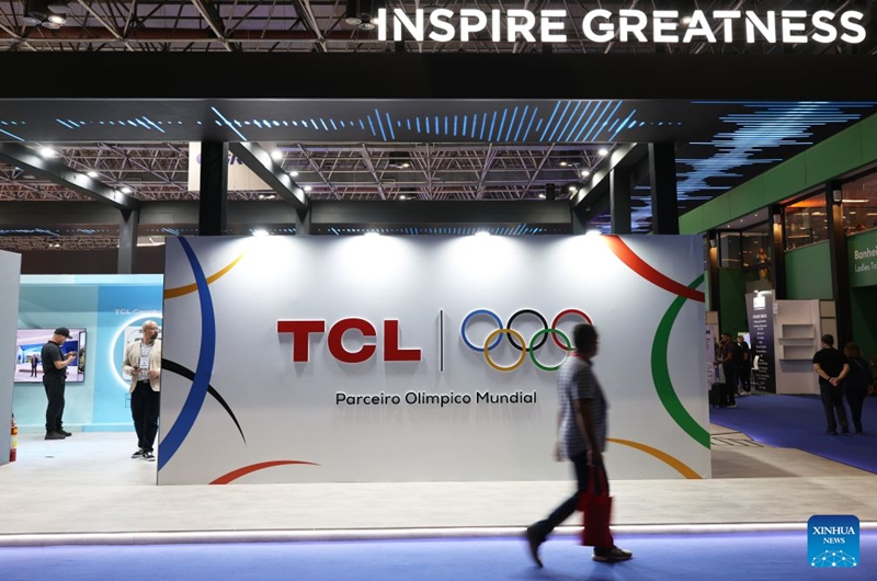 This photo taken on Oct. 6, 2026 shows the exhibition stand of TCL during the FEBRAVA Rio at the Riocentro convention and event center in Rio de Janeiro, Brazil. The three-day FEBRAVA Rio (Portuguese short for International Fair of Refrigeration, Air Conditioning, Ventilation, Heating, Air and Water Treatment) kicked off here on Tuesday. Some Chinese brands showcased their latest products during the fair, drawing great attention from visitors. Photo: Xinhua