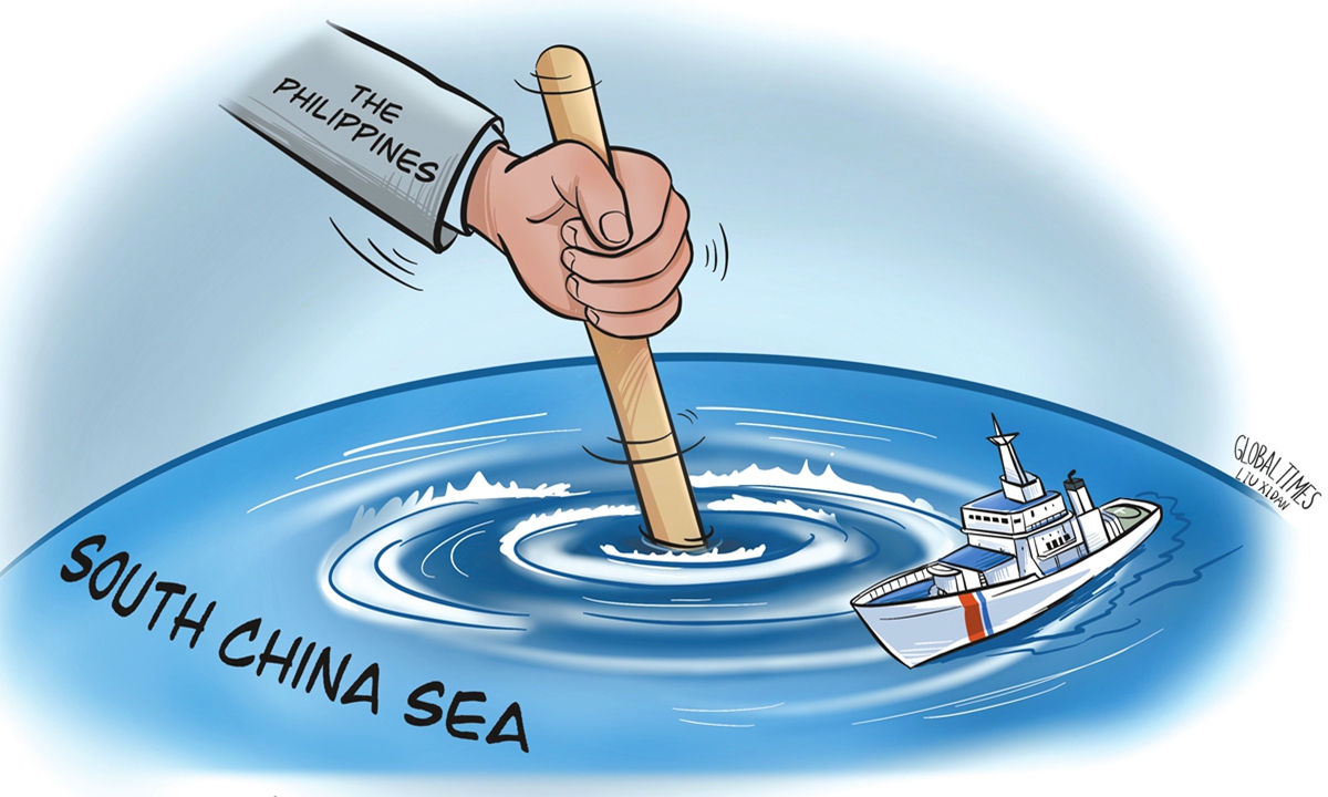 Philippines South China Sea  Illustration: Liu Xidan/Global Times 