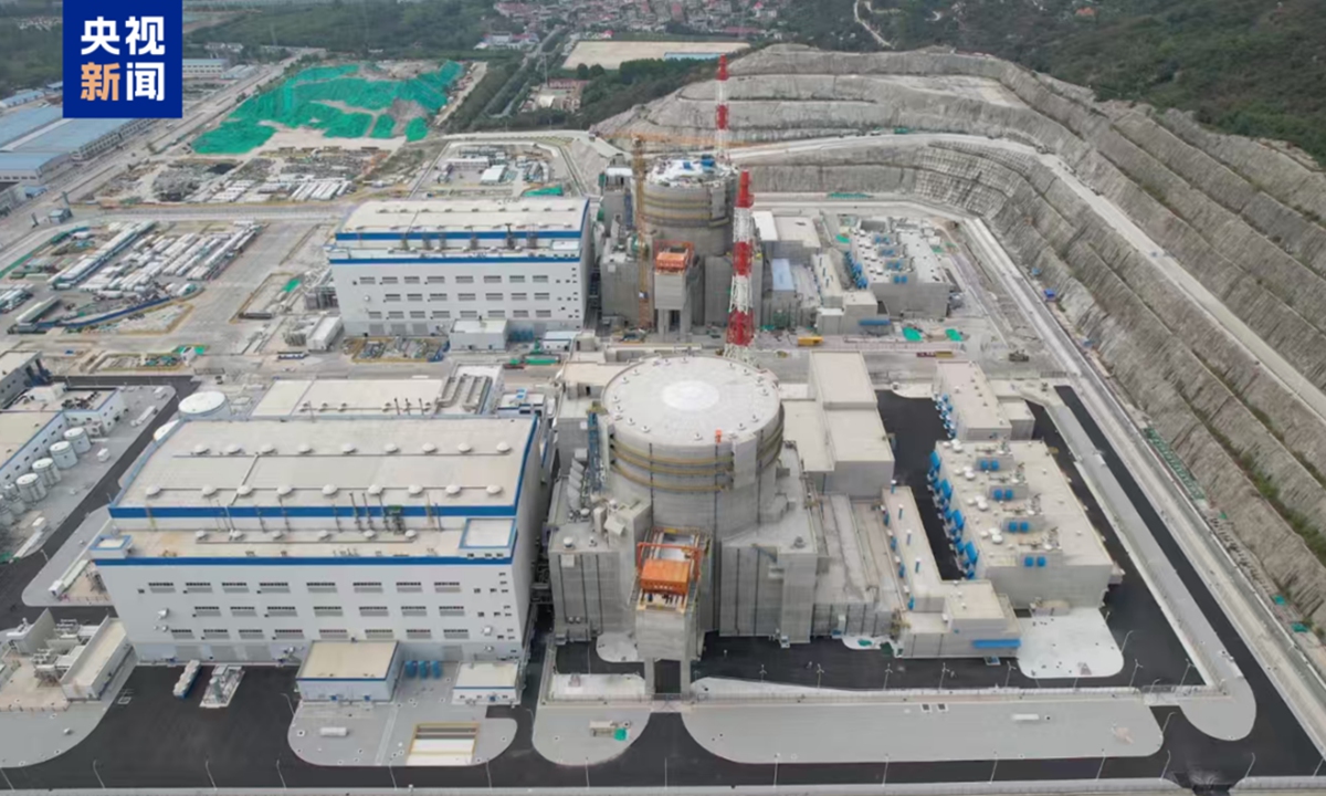 Units 7 and 8 of the Tianwan nuclear power plant in Lianyungang, East China's Jiangsu Province. Photo: CCTV News