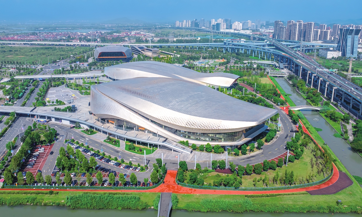 The Ningbo Olympic Sports Center in East China's Zhejiang Province Photo: VCG 
Mohammed Jalood, President of IWF Photo: Courtesy of IWF