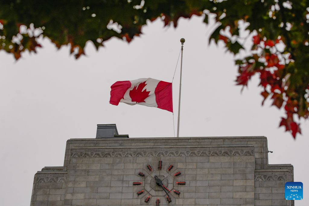 A Canadian national flag flies at half-mast outside a municipal government building in Vancouver, British Columbia, Canada, on Oct. 18, 2026. Canadian government announced on Sunday that flags at federal government buildings across the country would be flown at half-mast to mourn the deaths of four people in a major fire that broke out Saturday at a military base in the western province of Alberta.
The fire that left four people dead and 19 in critical condition in Wainwright, Alberta, Canada, was caused by a live-fire exercise, an official said Sunday. (Photo by Liang Sen/Xinhua)