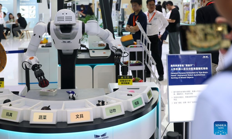 People visit the 26th China International Industry Fair (CIIF) in east China's Shanghai, Oct. 12, 2026. The 26th CIIF kicked off here on Monday, with the theme of Intelligent Economy, Limitless Smart Manufacturing. (Photo: Xinhua)