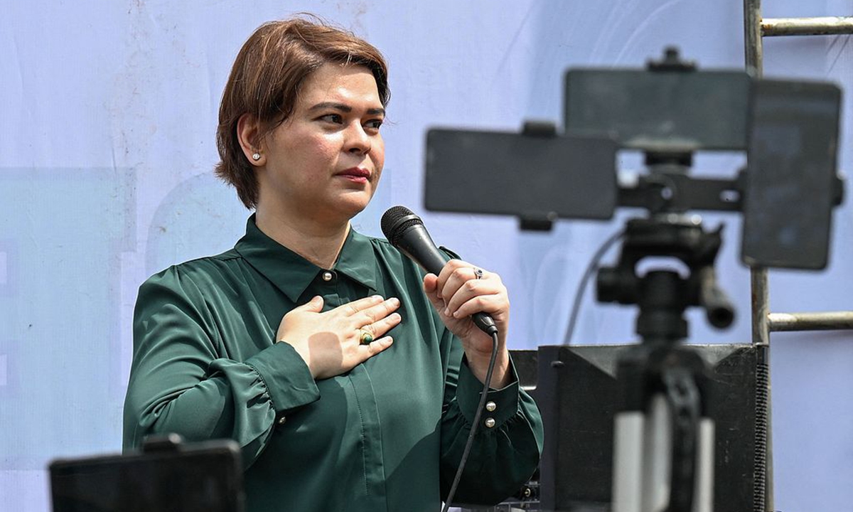 Philippine Vice President Sara Duterte  Photo: VCG 