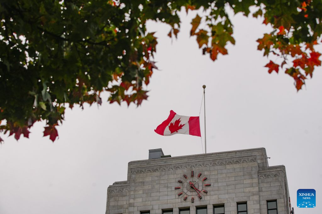 A Canadian national flag flies at half-mast outside a municipal government building in Vancouver, British Columbia, Canada, on Oct. 18, 2026. Canadian government announced on Sunday that flags at federal government buildings across the country would be flown at half-mast to mourn the deaths of four people in a major fire that broke out Saturday at a military base in the western province of Alberta.
The fire that left four people dead and 19 in critical condition in Wainwright, Alberta, Canada, was caused by a live-fire exercise, an official said Sunday. (Photo by Liang Sen/Xinhua)
