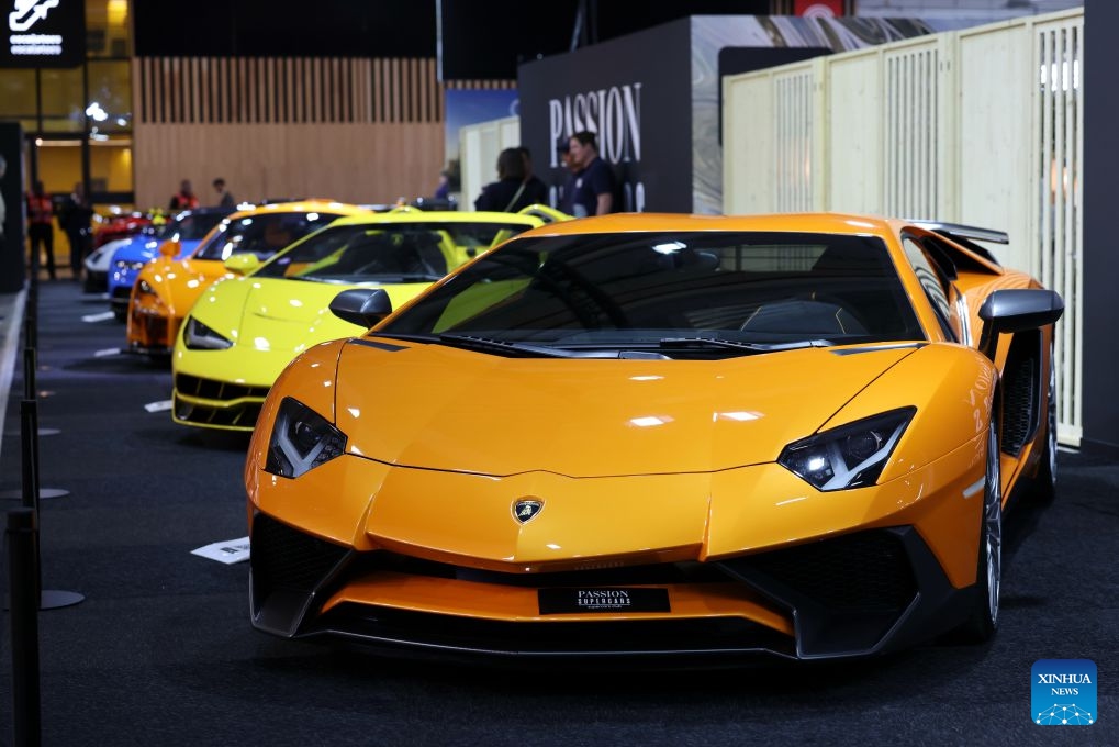 A vehicle on display is seen during the Paris Motor Show in Paris, France, Oct. 12, 2026. The 2026 Paris Motor Show kicked off here on Monday. (Photo: Xinhua)