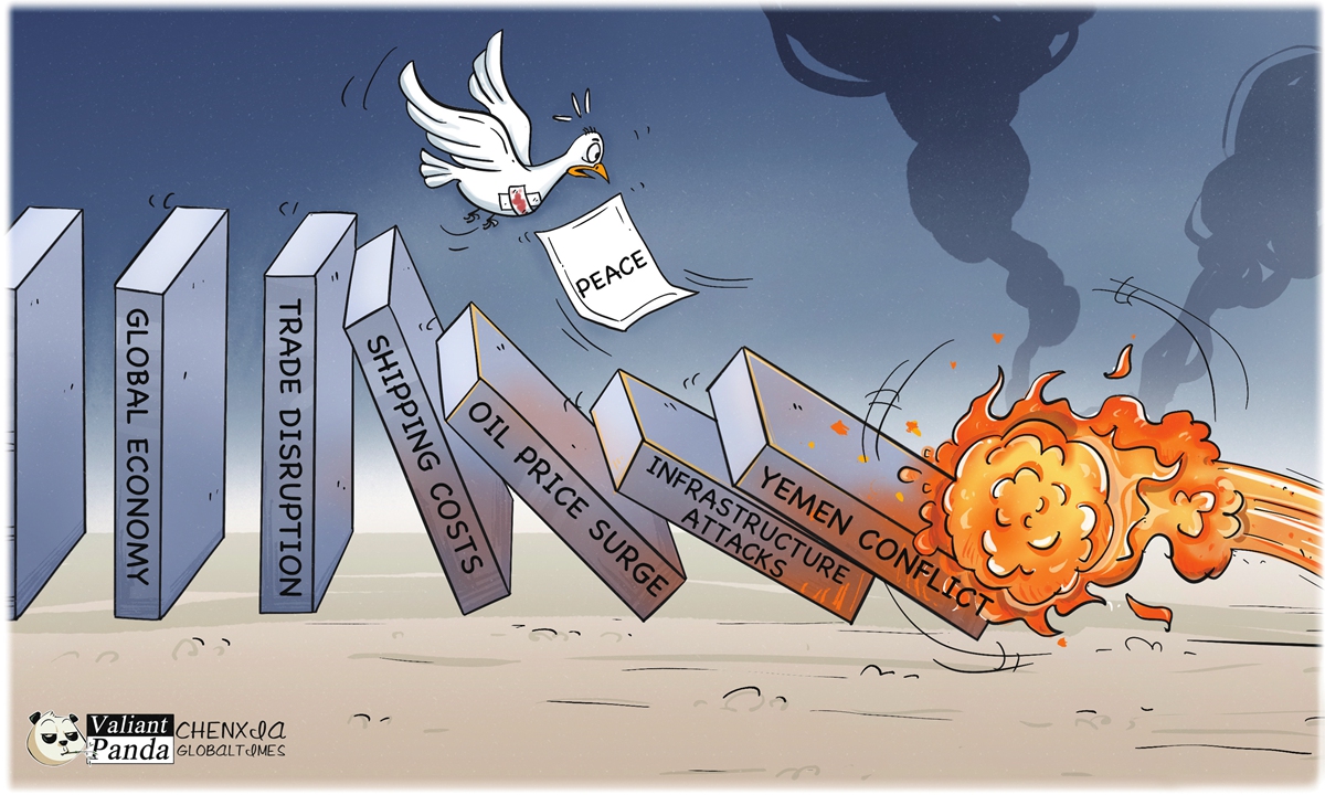 Chaos abounds. Illustration: Chen Xia/GT 