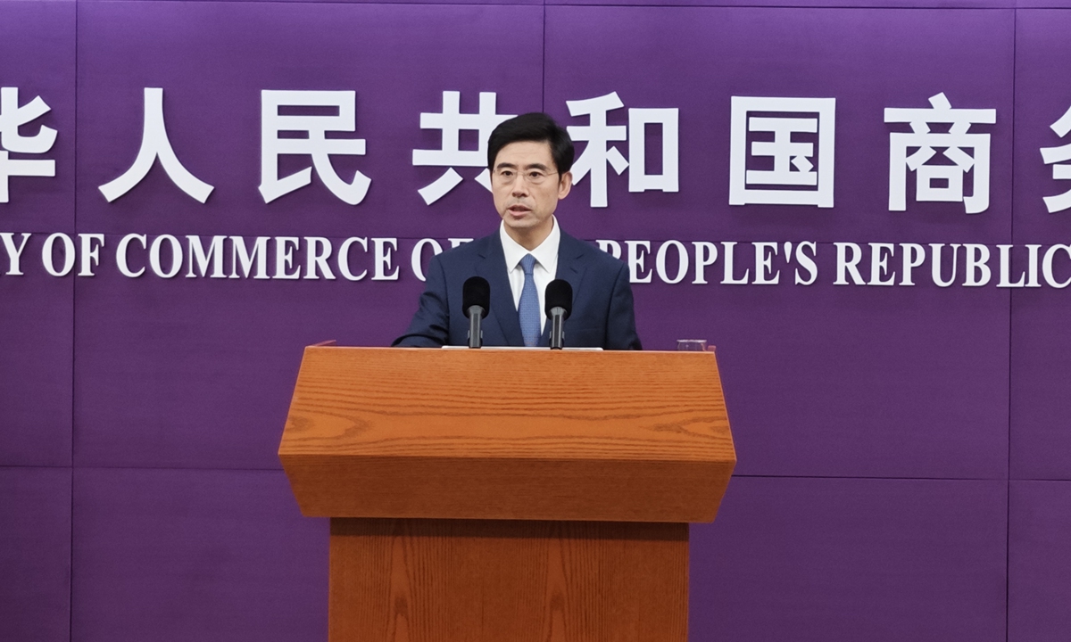 He Yadong, a spokesperson of the Ministry of Commerce Photo: Yin Yeping/GT
