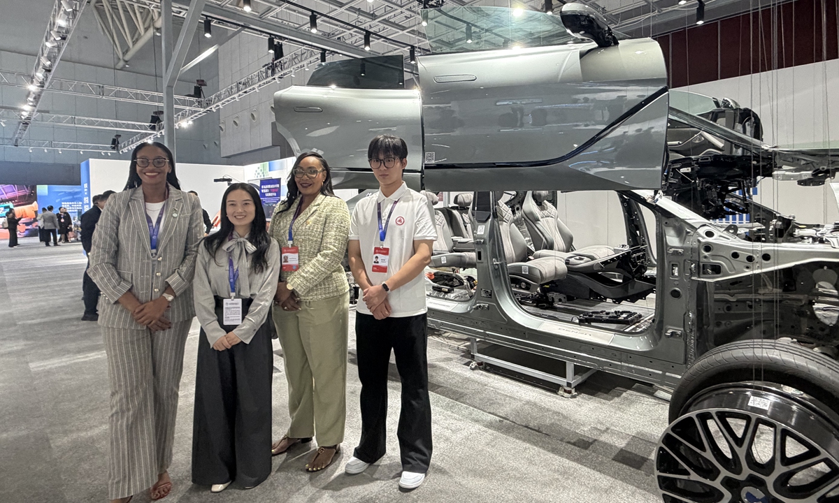 A disassembled BYD Denza Z9GT plug-in hybrid car is on display at the exhibition area of the 2026 World Vocational and Technical Education Development Conference in North China's Tianjin Municipality on October 16, 2026. Photo: Zhang Weilan/GT