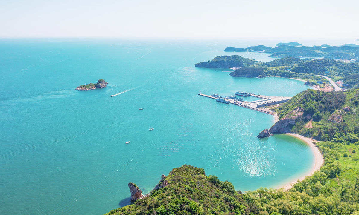 Aerial view of the Changshan Islands in Dalian, Northeast China's Liaoning Province Photo: IC