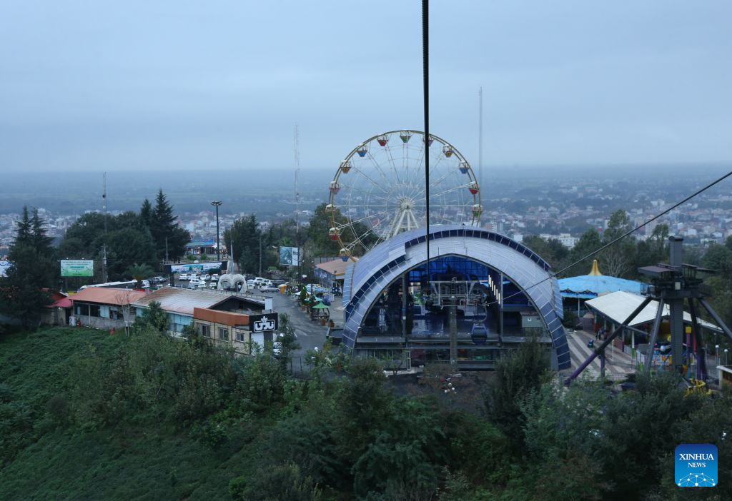 This photo taken on Oct. 20, 2026 shows a city view in Lahijan, Iran. (Xinhua/Shadati)