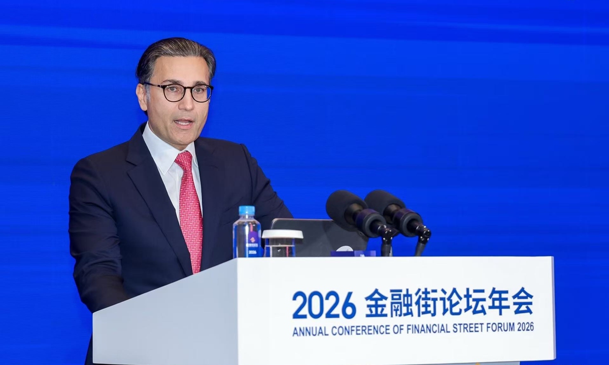 Iqbal Khan, president of UBS Asia Pacific and co-president of UBS Global Wealth Management Photo: Courtesy of the Annual Conference of Financial Street Forum 2026
