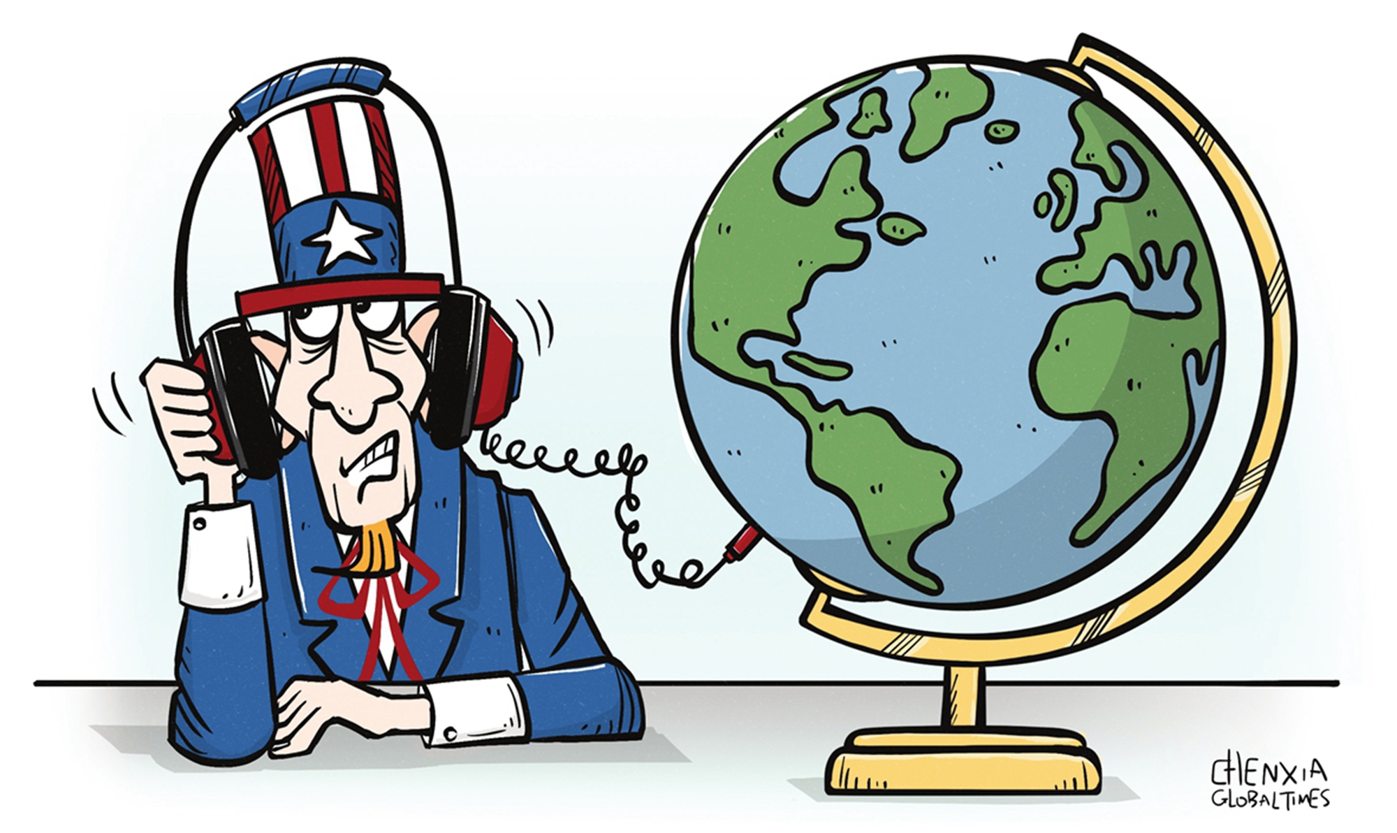 US spy Illustration: Chen Xia/Global Times