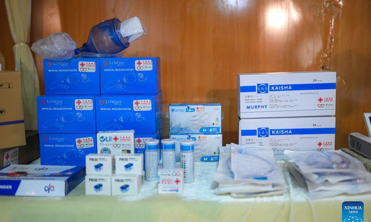 This file photo shows medical supplies donated by China at a hospital in Quetta, Pakistan. (Xinhua)