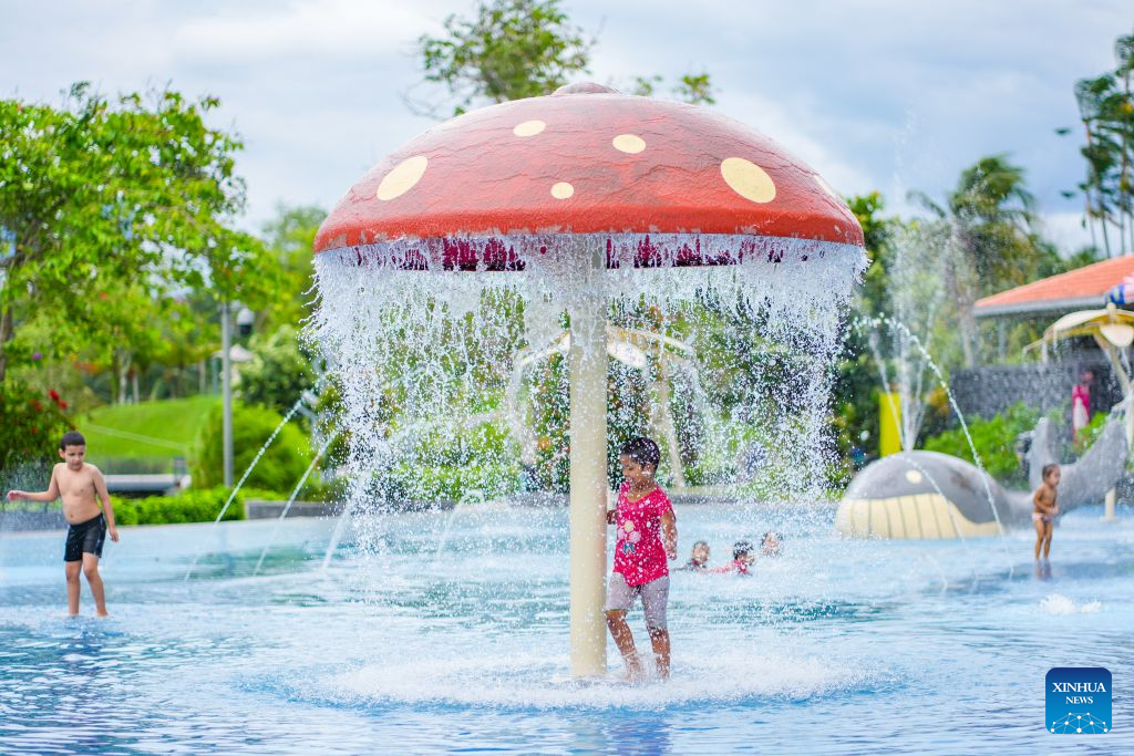 Children enjoy themselves at a park in Kuala Lumpur, Malaysia, Oct. 29, 2026. (Xinhua/Chen Zeguo)
