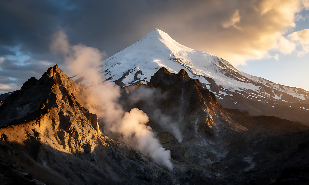Sunrise over the snow-capped peaks of the Himalayas Photo: IC