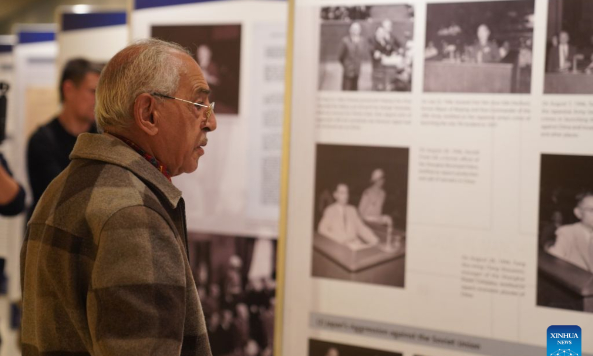 People view exhibits at an exhibition marking the 80th anniversary of the opening of the Tokyo Trial at the UN Headquarters in New York, Oct. 26, 2026. An exhibition marking the 80th anniversary of the opening of the Tokyo Trial opened at UN Headquarters in New York on Monday.

Titled Justice and Peace for All Humanity, the exhibition features historical photographs, archival documents and publications on the investigation and prosecution of Japanese war crimes during World War II. (Xinhua/Zhang Fengguo)