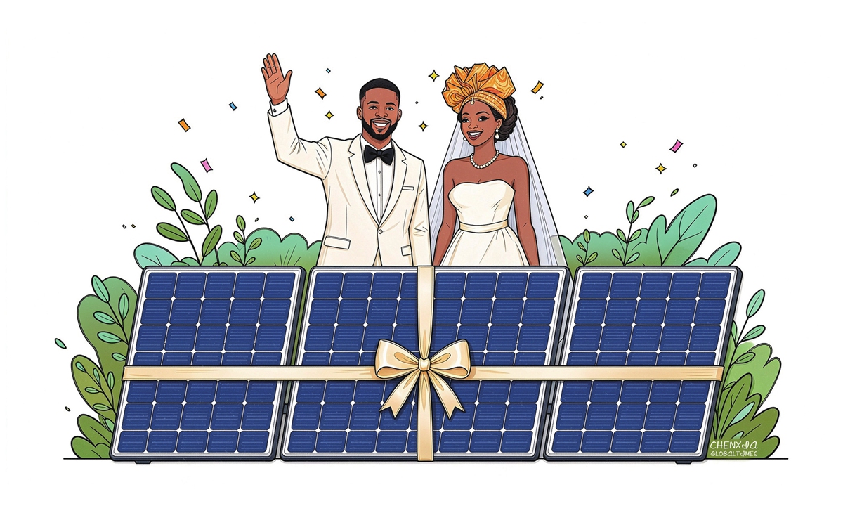 globaltimes.cn - Hu Weijia - China's solar power solutions bring pleasant surprises to African weddings