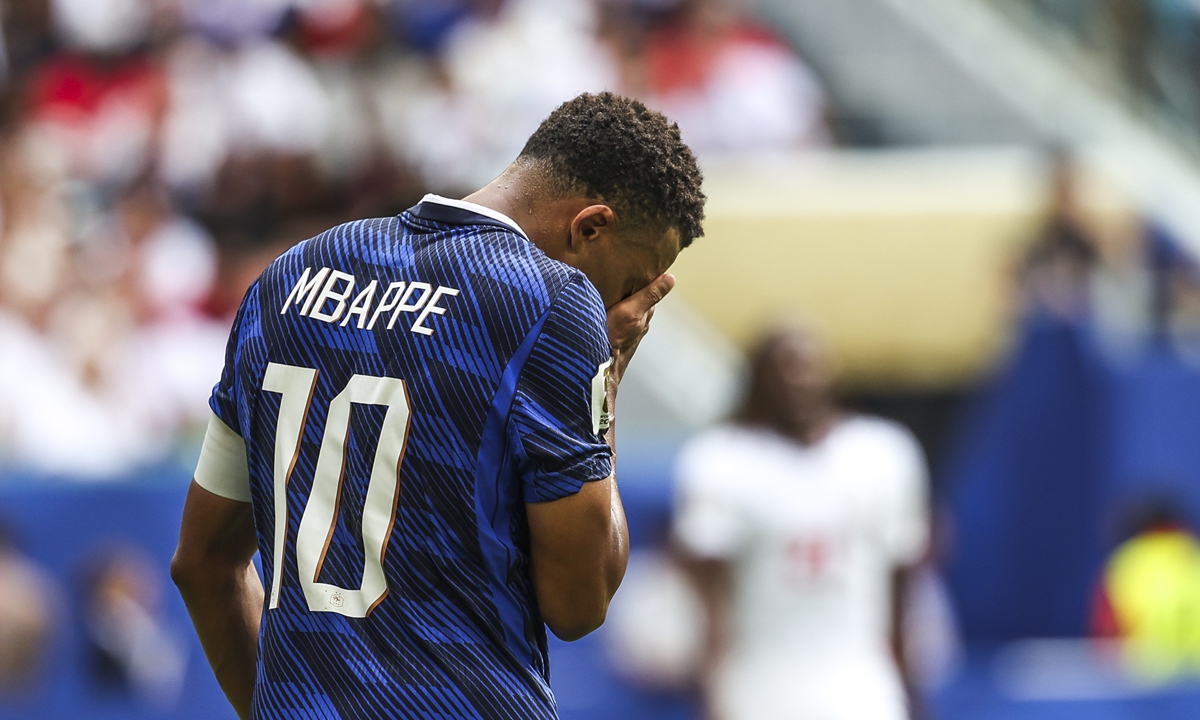 Kylian Mbappé, a Real Madrid player in Spain's LaLiga  