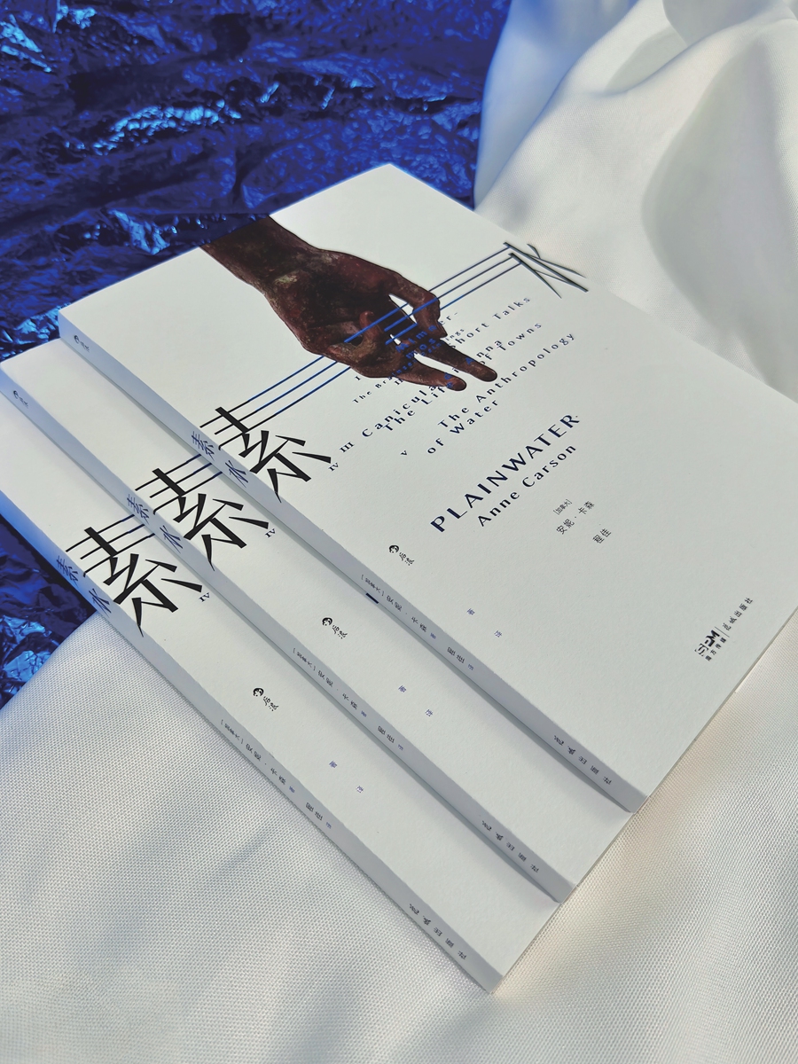 Promotional material of the Chinese edition of Plainwater: Essays and Poetry Photo: Courtesy of Post Wave Publishing Company  Anne Carson Photo: VCG
