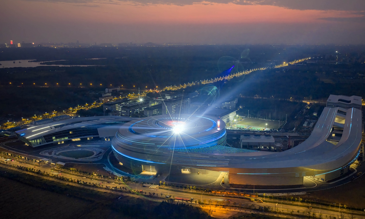 The Burning Plasma Experimental Superconducting Tokamak (BEST), a compact fusion experiment device under construction in Hefei, East China's Anhui Province, tests its lighting on October 26, 2026. Dubbed the