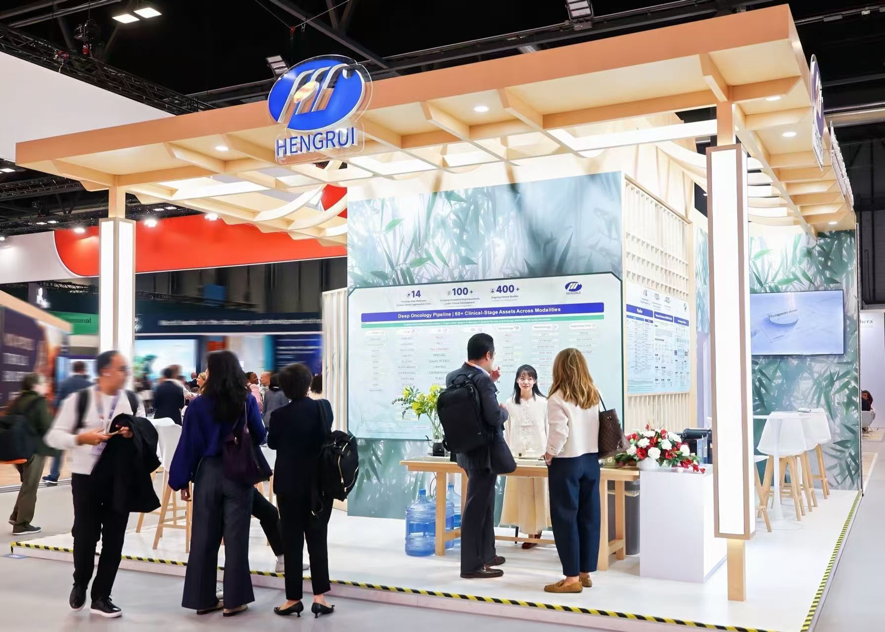 Photo: Hengrui's exhibition booth at ESMO Congress 2026