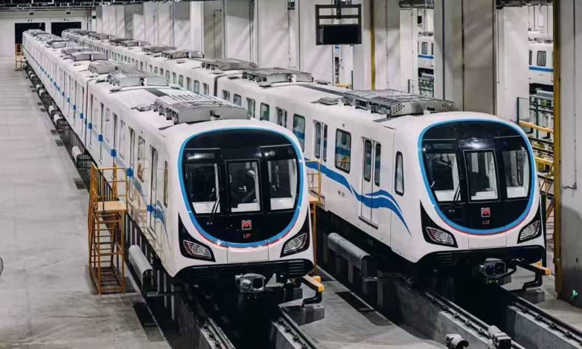 China's longest subway loop line, Line 12 of Wuhan Metro in Central China's Hubei Province, fully opens on October 29, 2026. Photo: Screenshot from China Media Group