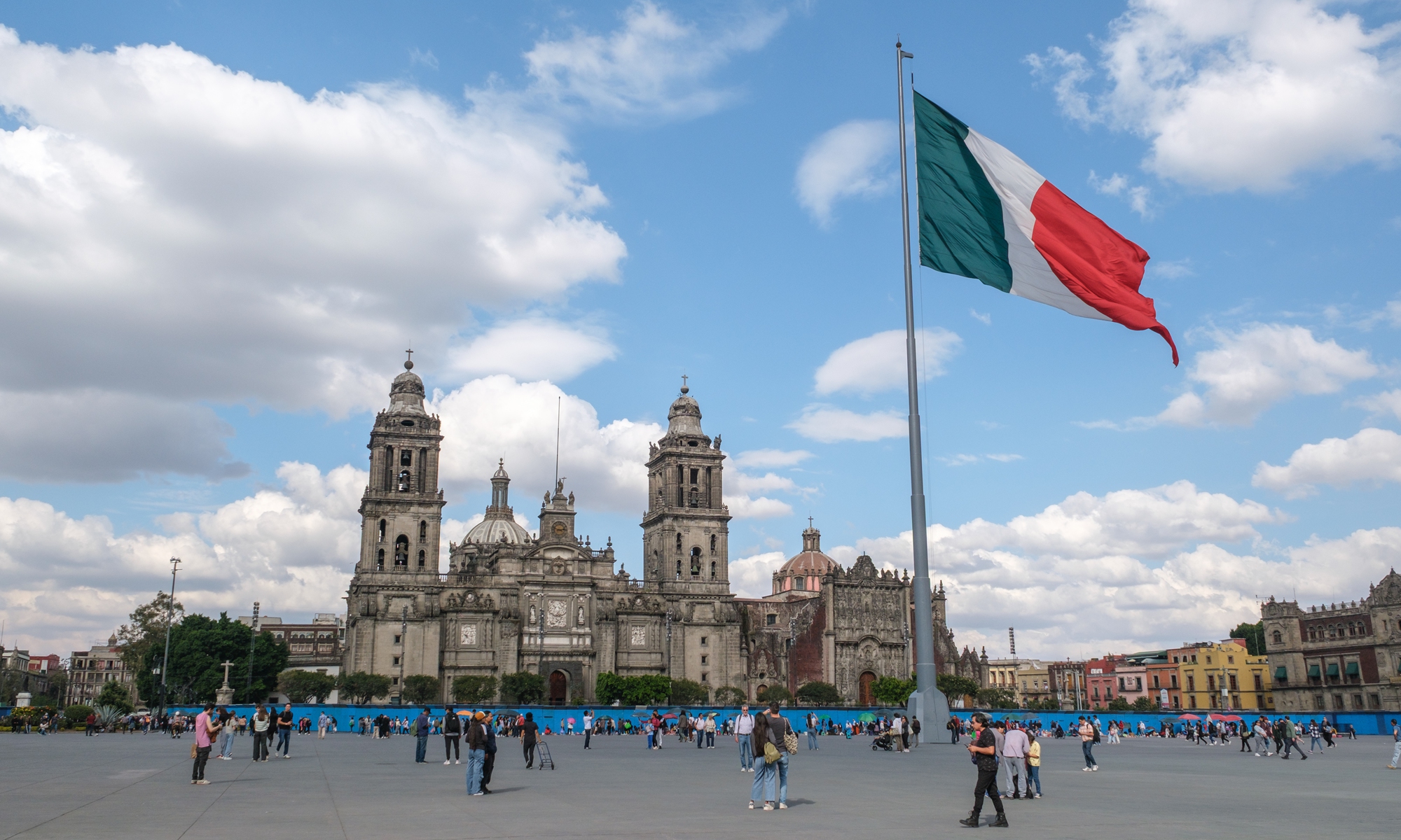 Landmark buildings at Constitution Square, Mexico City, Mexico, on November 27, 2025 Photo: VCG